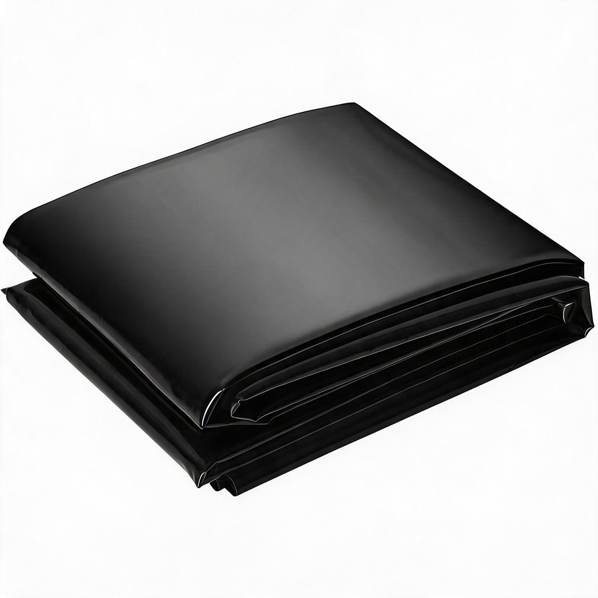 Flexibele PVC Vijverfolie Zwart – Duurzame LLDPE Vijverdoek – 53x53x15 cm – Waterdicht & UV-bestendig – Tuinvijverfolie voor Vijvers, Fonteinen, Vijverbekleding & Tuinafdekking