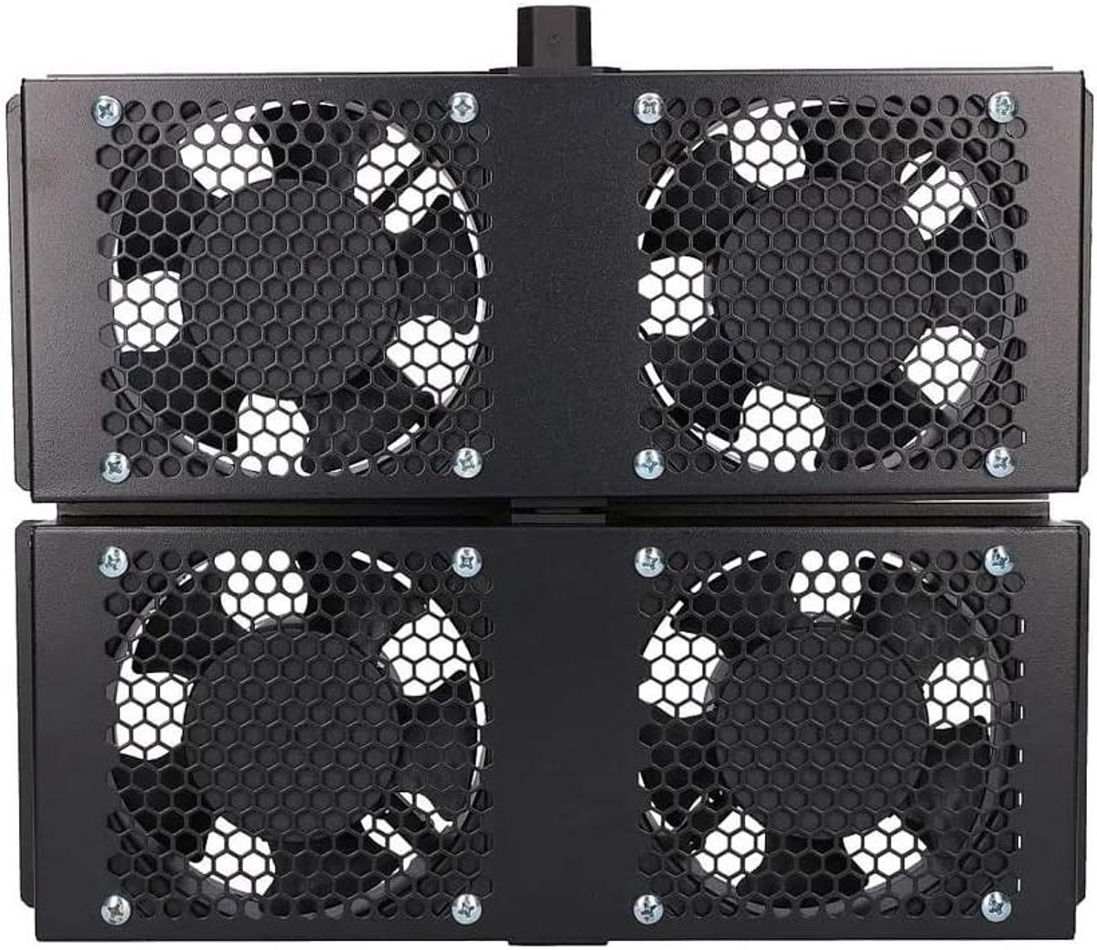 Ventilator Set - Koeling - Rack Koelen - 4 Ventilatoren - 2 Meter Kabel - Zwart