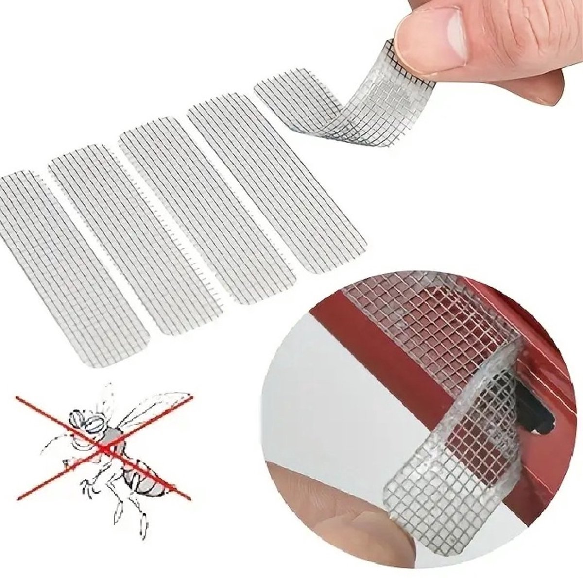 Set Van 25 Glasvezel Raamscherm Reparatiepatches I Patches Tegen Insecten I Repareren Hor I Reparatiepatchtape Voor Deuren & Ramen