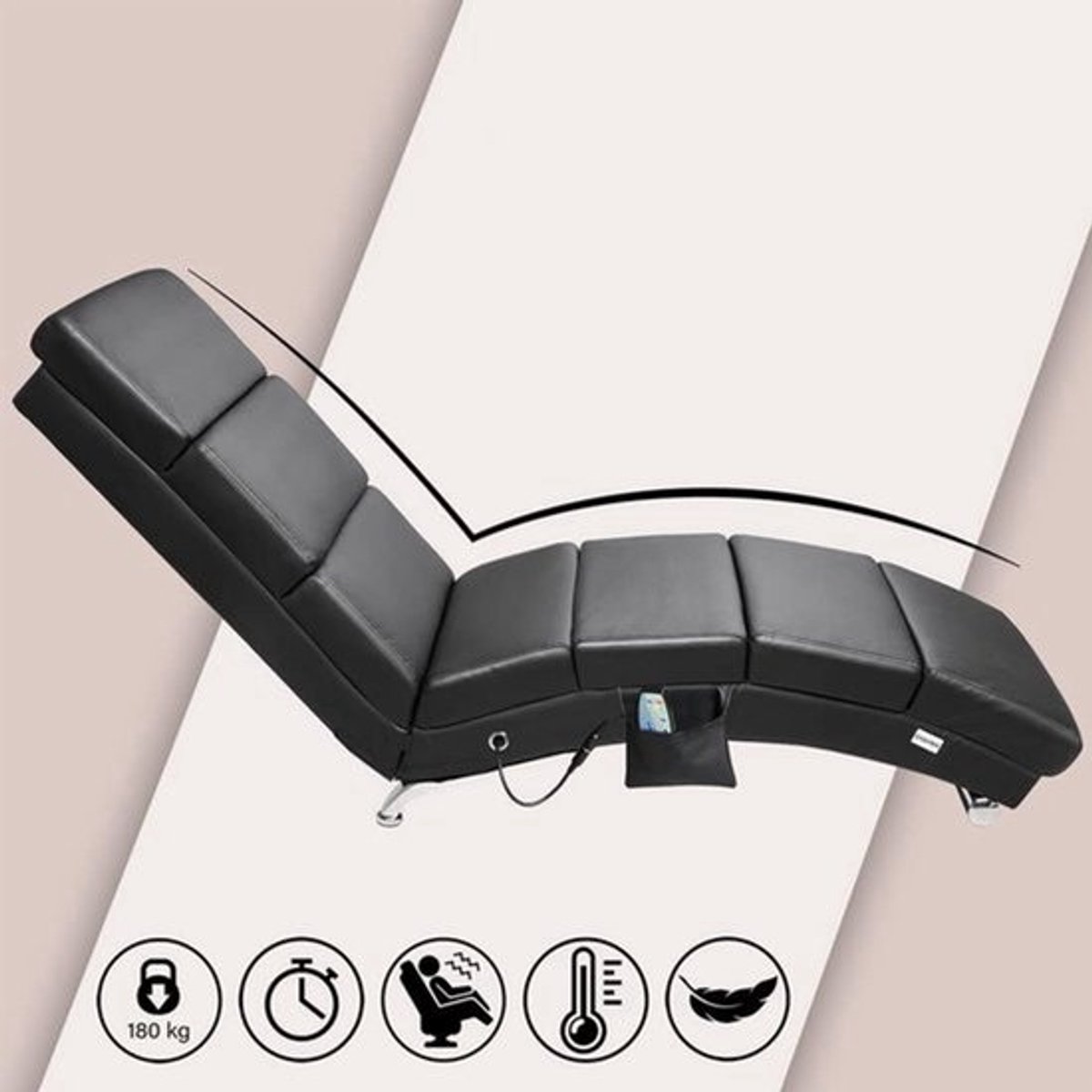 Massagestoel – Relaxfauteuil – Loungestoel – Relaxstoel – Zetel – XXL Formaat – Massage en