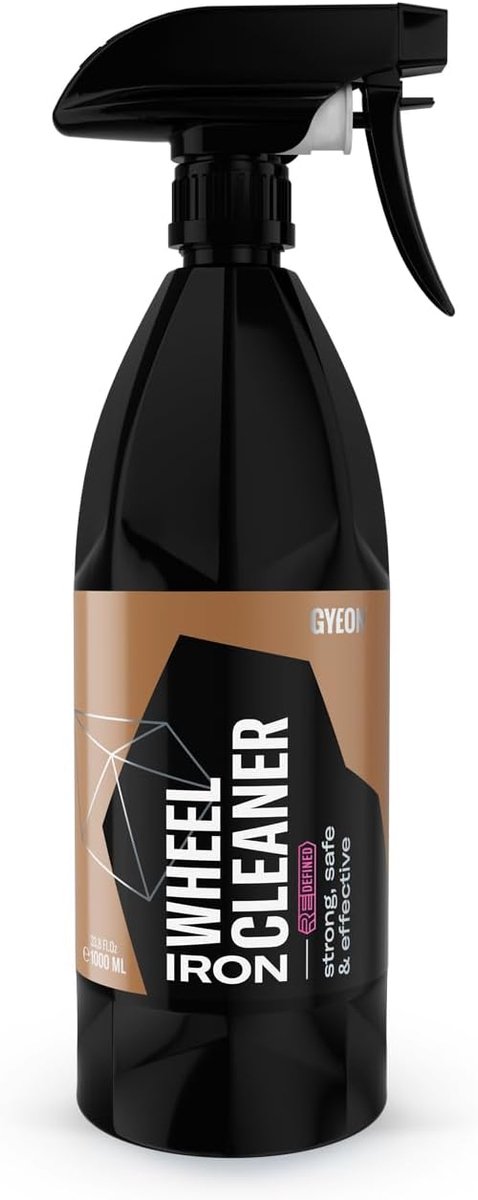 SnelShoppen - Gyeon Q2M Iron Velgenreiniger - Sterke Reinigingsspray voor Stubborn Vuil - Veilig voor Alle Velgtypes - Remstof en Vuil Verwijderaar -