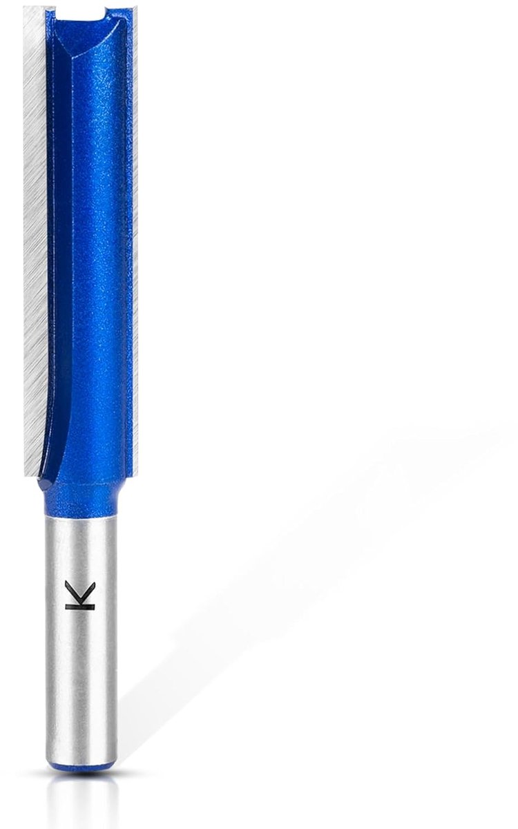 SnelShoppen - 1 Stuk Rechte Router Cutter 8 mm Schacht, Extra Lange Frees, Houtfrezen, Platte Cutter voor Hout, 50 mm Werkhoogte, Ideaal voor Rechtse