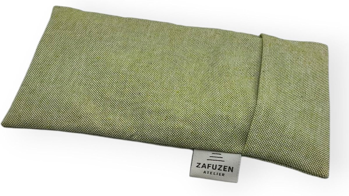 SnelShoppen - Eye Pillow met Wasbare Cover 'Sage' - Natuurlijke Lavendelbloemen en Rijst, Perfect voor Yoga, Meditatie, Ontspanning en Rustgevende Mom