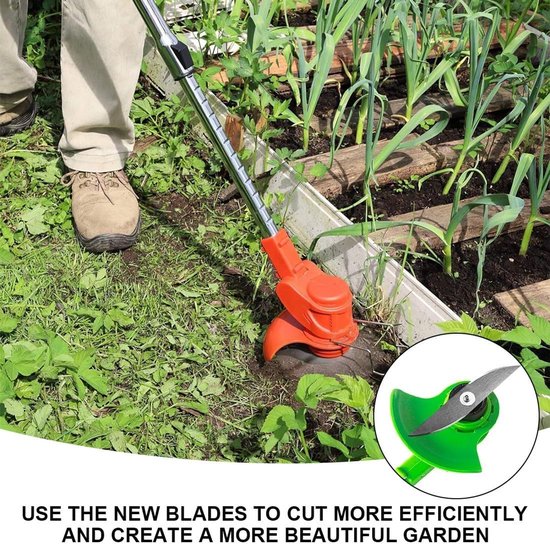 Grastrimmer Bladen Set van 8 - Vervangingsbladen - Stalen Kwaliteit - Eenvoudige Installatie voor Tuinonderhoud - ShopVlot — afbeelding 2