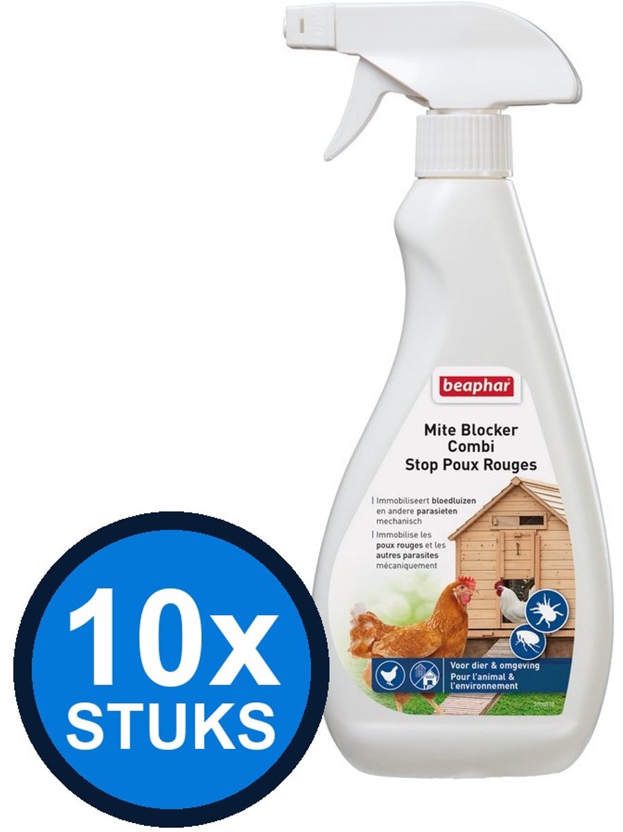 10x Beaphar - Mite blocker combi 500ml