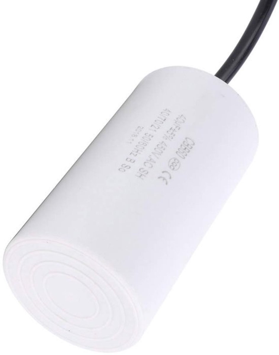 Cbb60 Condensator - Milieuvriendelijk - Klein Formaat - 450V - 40uF - Voor Huishoudelijke Apparaten - 13x7x7 cm