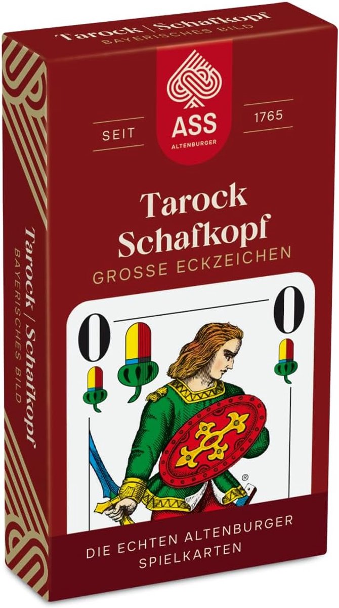 SnelShoppen - Schafkopf Kaarten Set, Grote Eckzeichen, Bavarian Stijl, FSC-gecertificeerd Papier, Ideaal voor Spelavonden, Feesten en Gezelligheid