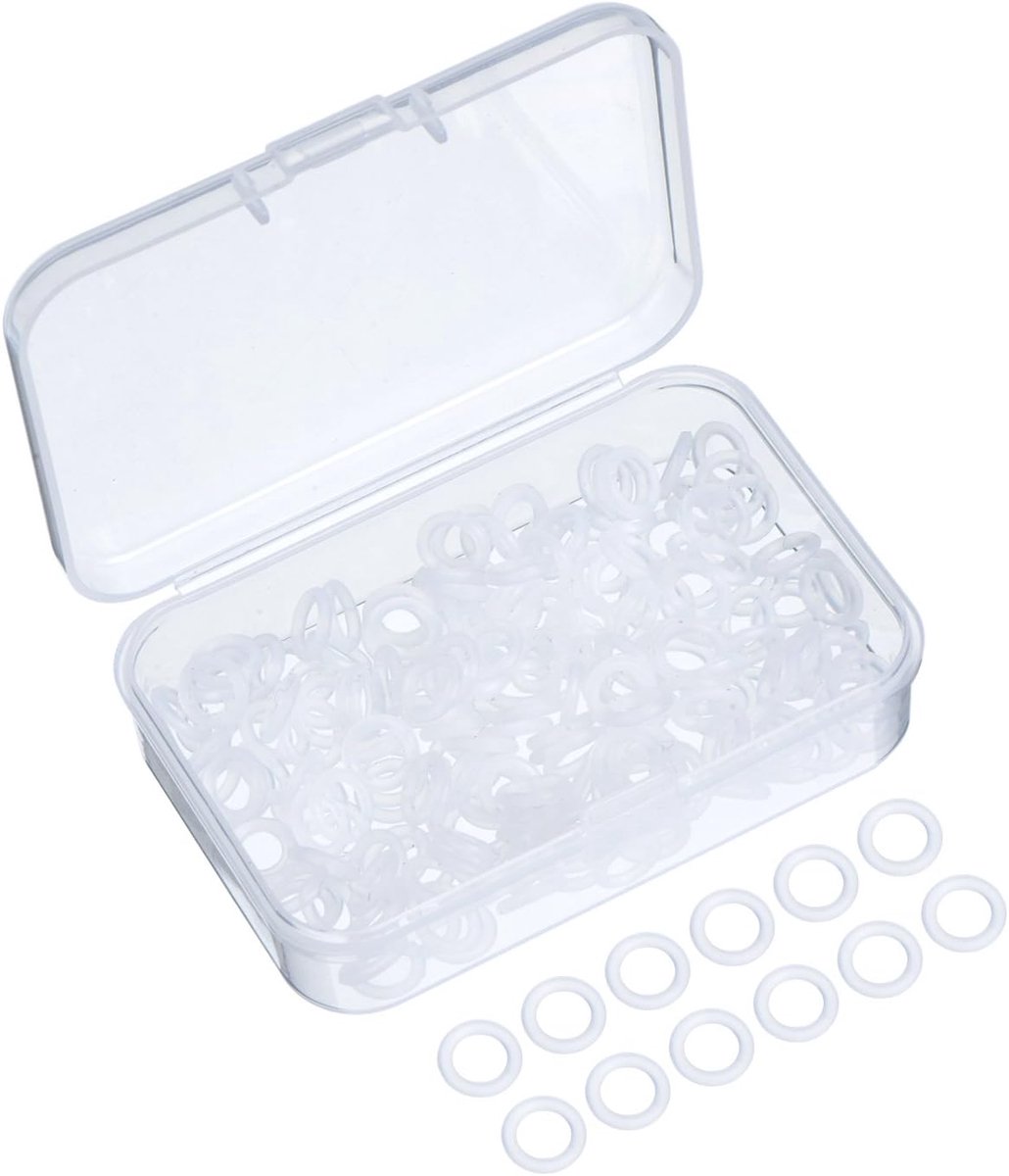 SnelShoppen - 200Pcs Rubber O-ringen voor Mechanisch Toetsenbord - Sealing O-ring Dempers voor Cherry MX Switches - Silicone Mufflers met Plastic Opbe