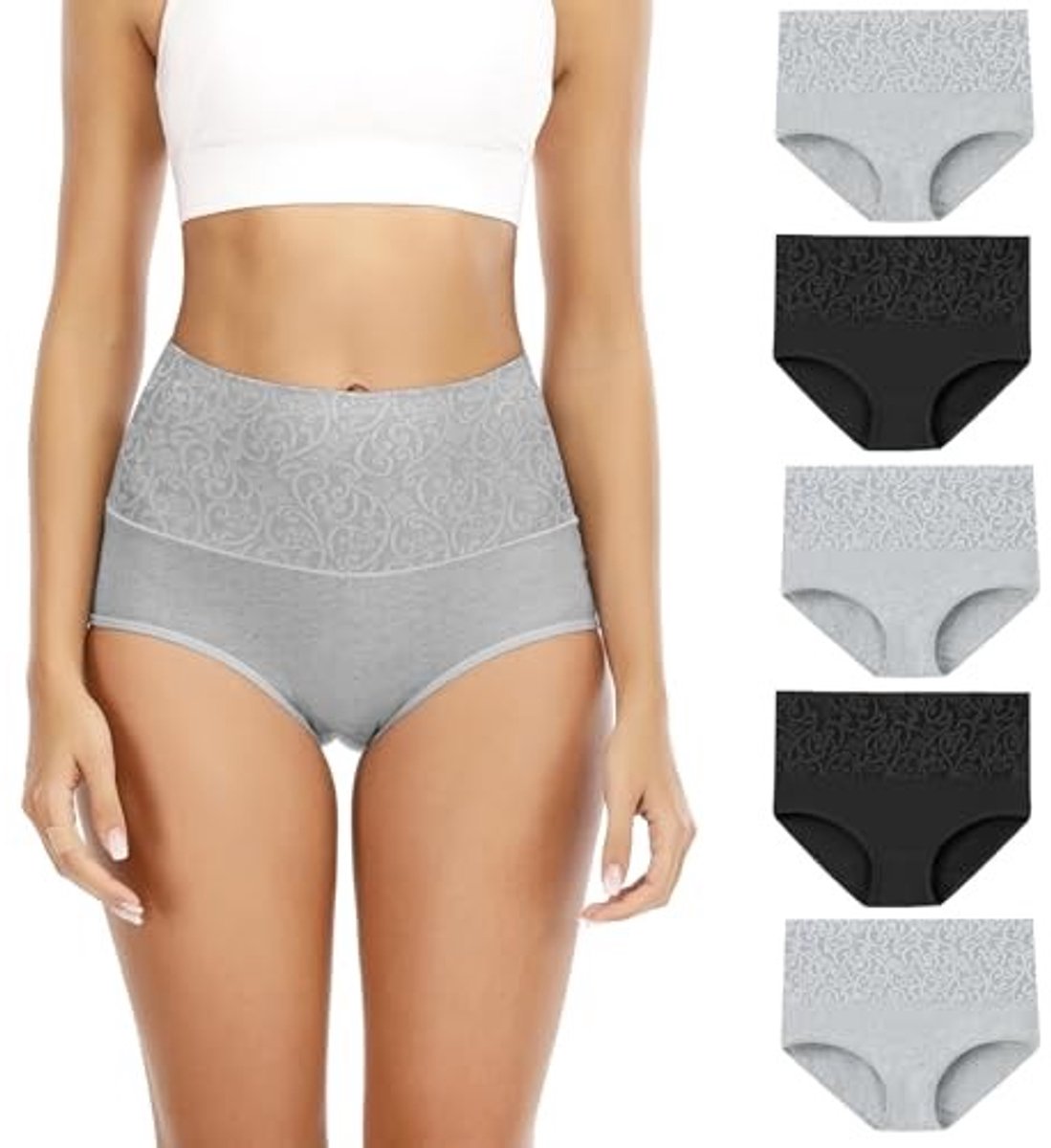 Dames Ondergoed - Hoge Taille Panty's Multicolor 5-Pack