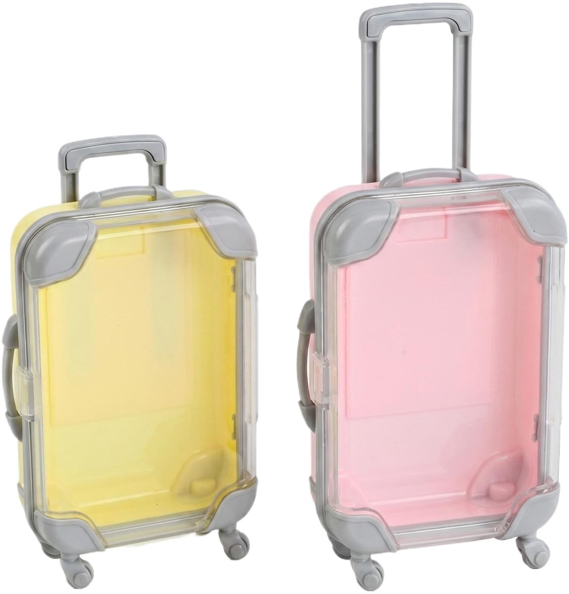 Set van 2 Mini-Koffers - Creatieve Geschenken in Geel en Roze