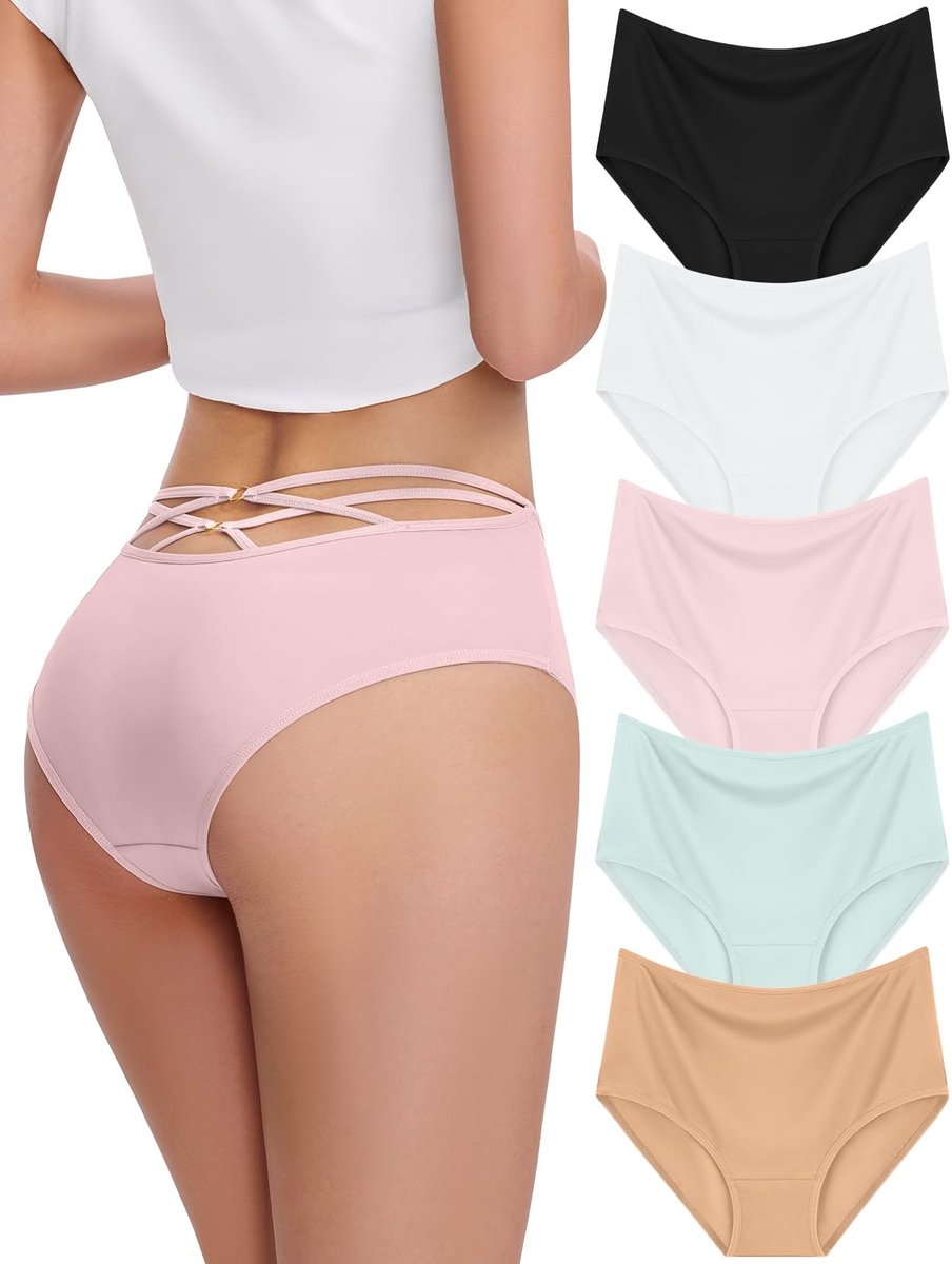 Hoge Taille Ondergoed met Kruisbanden - Multi