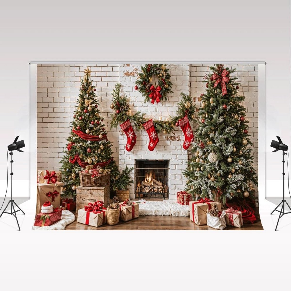 Kerst Fotografie Achtergrond - 3x2.5 m