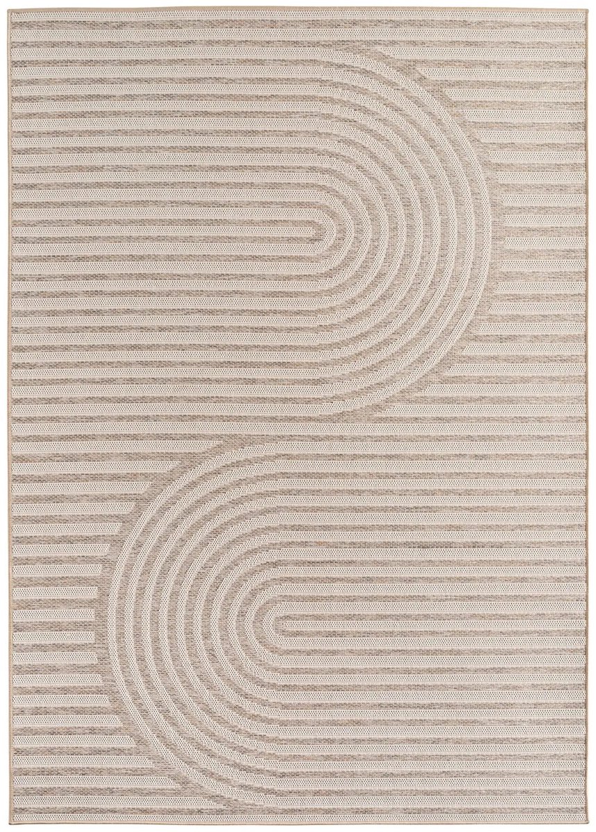 Dutch XXL Buitenkleed | Desert | Bogen | Beige | 80x250 cm | Buitentapijt | Tuintapijt
