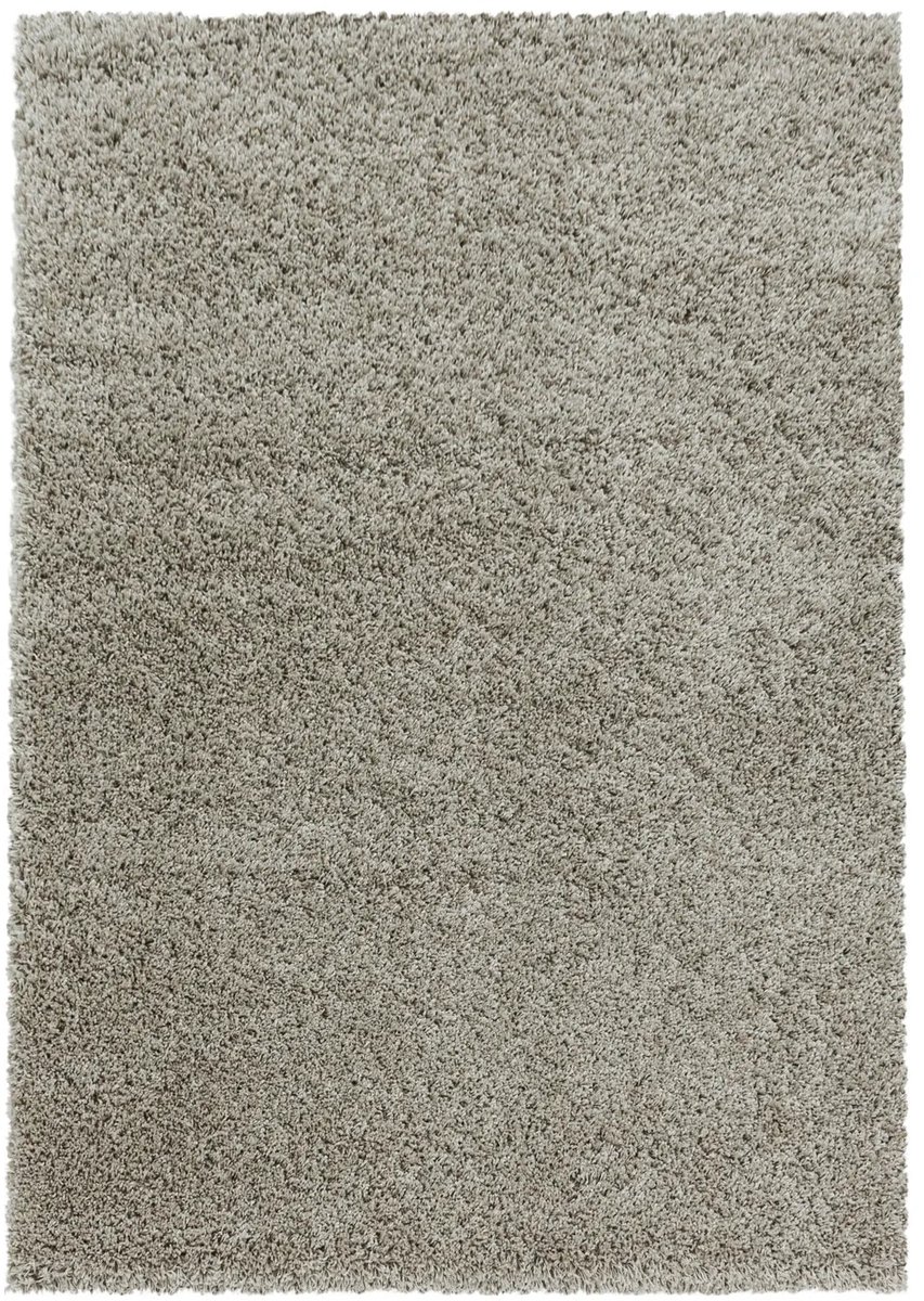 Dutch XXL Hoogpolig Vloerkleed | Tapijt | Shaggy | Sydney | Uni | Natuurbeige | 120x170 cm