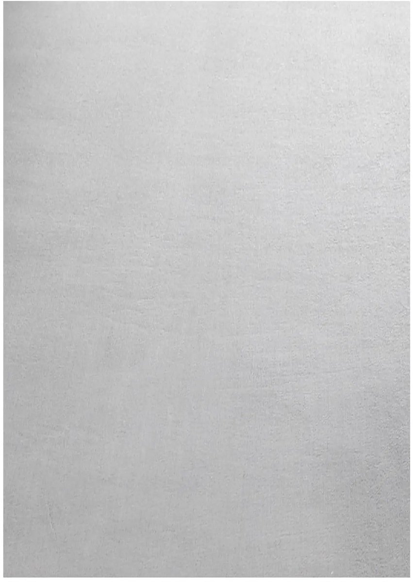 Dutch XXL Wasbaar Vloerkleed | Tapijt | Sky | Uni | Zilver | 60x110 cm