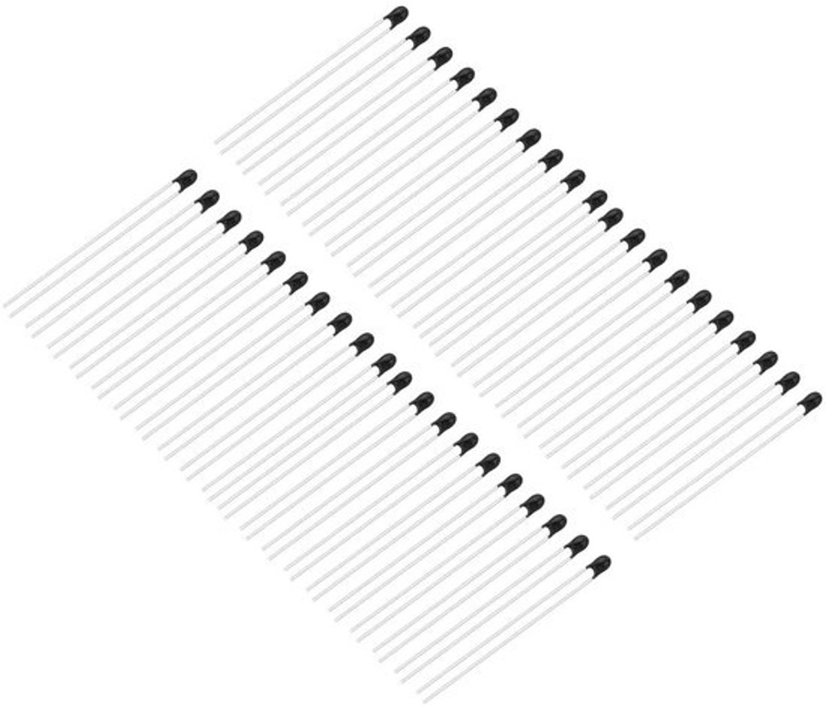NTC Thermistors - Temperatuursensoren Weerstanden - Temperatuur Meten - Hoge Gevoeligheid - 100 stuks - Zwart