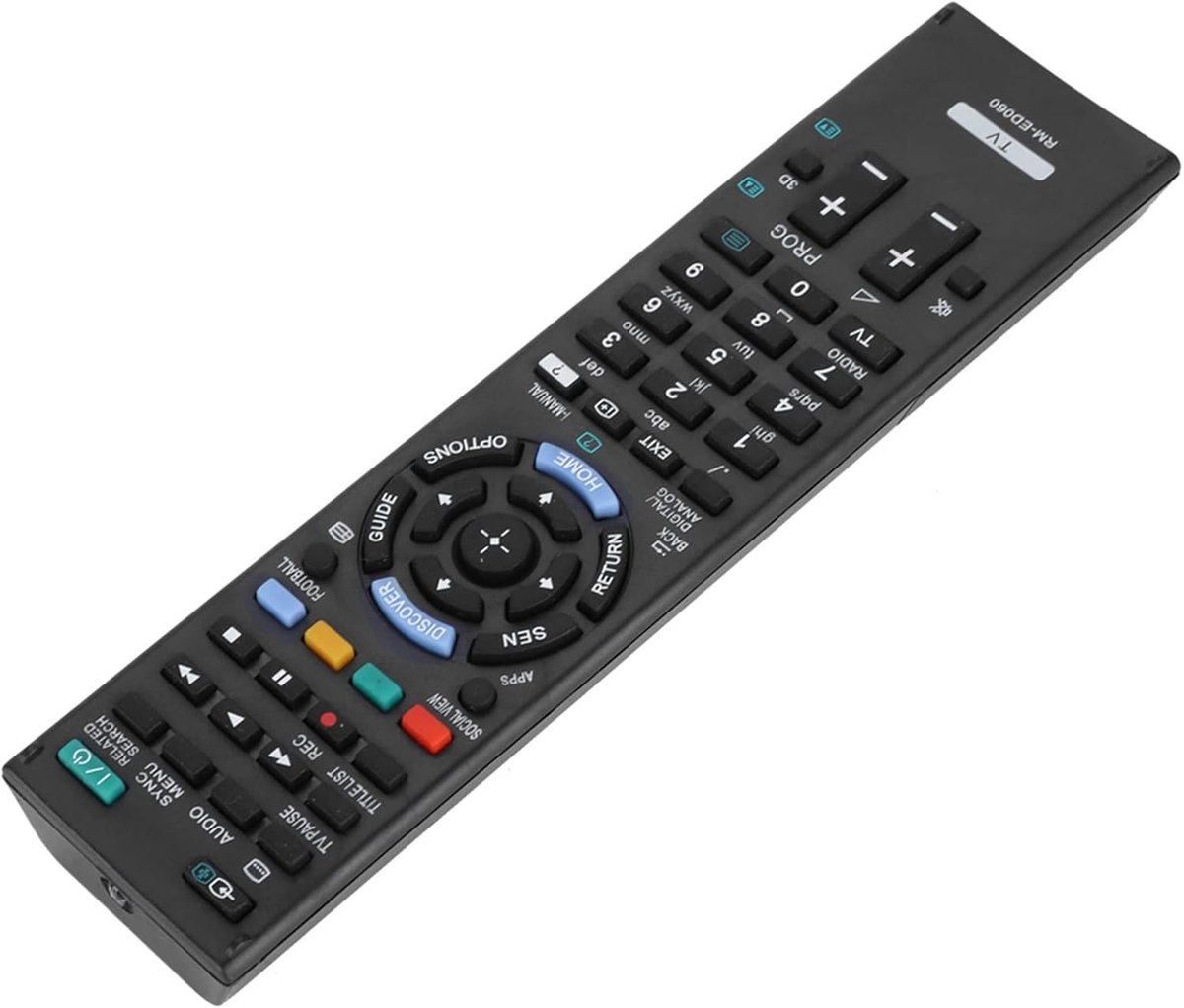 Universele LED TV Afstandsbediening met Lange Bereik Signaal, Duurzaam ABS Materiaal, Geschikt voor Alle TV Types