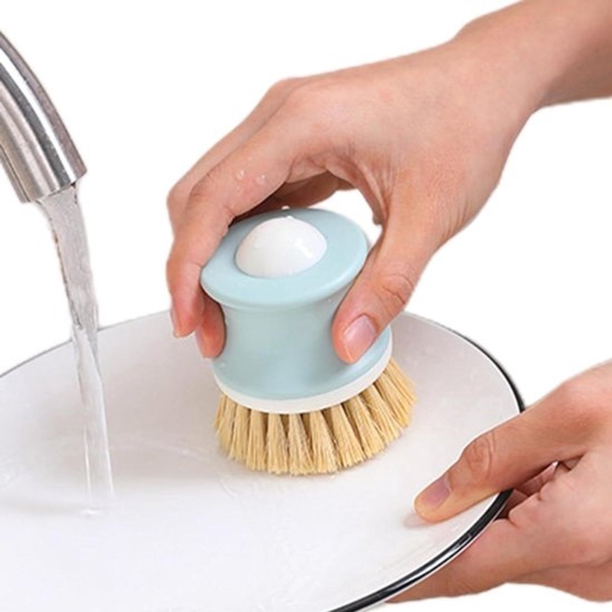 Afwas Schrobber Borstel - Potten Schrobber Keukenborstel - Hygiënisch Schoonmaken - Ergonomische Anti-Slip Grip