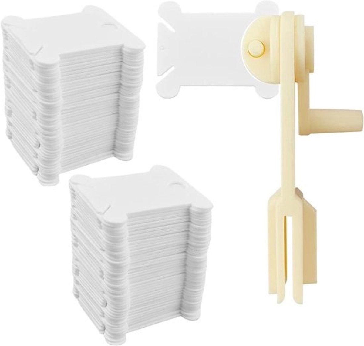 Borduurfloss Klossen - Draad Organiser - Hobby Projecten - Ingebouwde Marker - 120 Stuks - Meerdere Kleuren