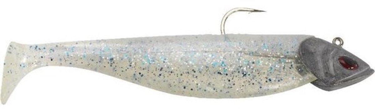Kunstaas Shad - Gemonteerd Kunstaas - Vissen Vangen - Sterke Trillingen - 12 cm - Sparkle Pearl