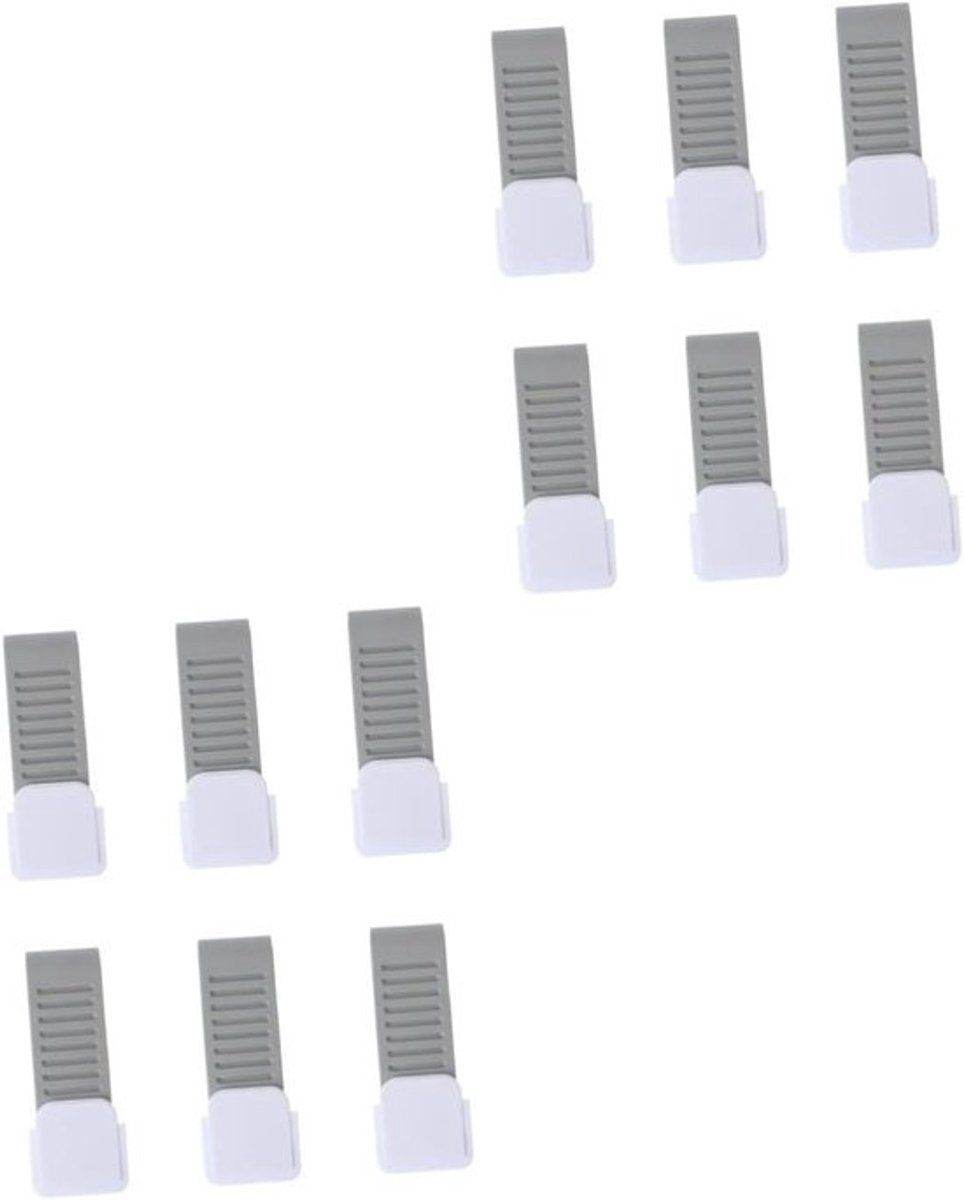 Deurstoppers Rubber - Deurwiggen Stoppers - Deuren Open Houden - Antislip Hoge Grip - 12.5 cm Lengte - Grijs