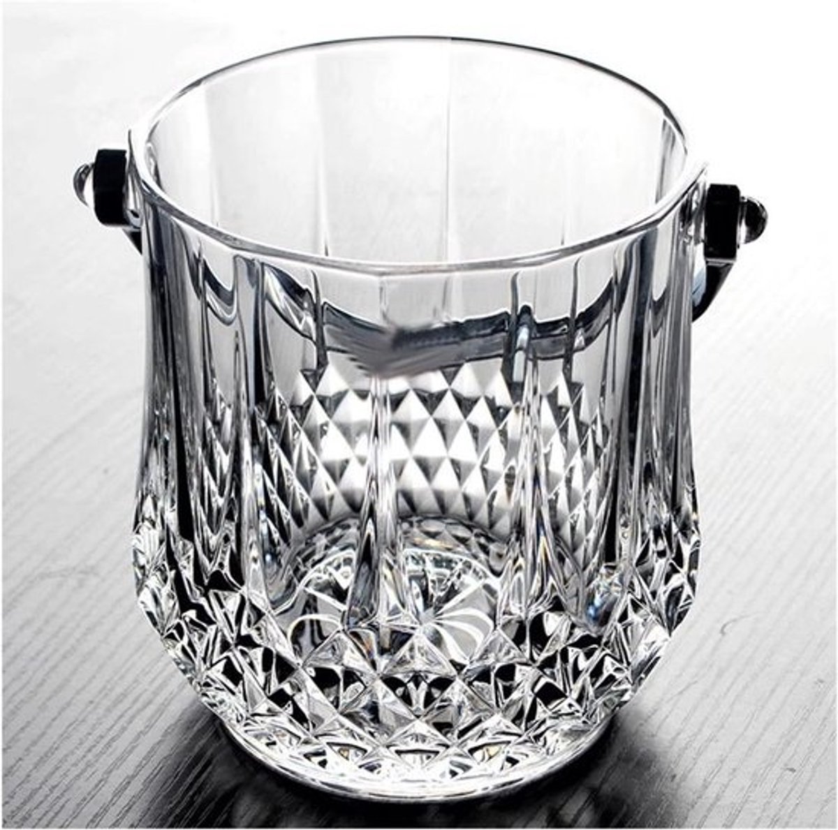 Wijnkoeler Glas - IJsemmer Drankkoeler - Dranken Koel Houden - Elegante Waterdruppel Decoratie - 15 x 15 cm - Helder