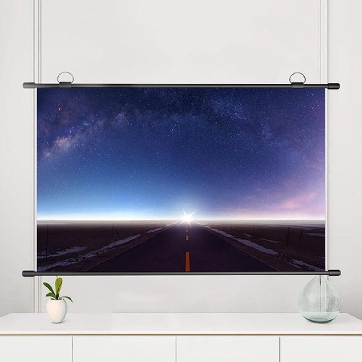 Projectiescherm - Mobiel Scherm - Thuisbioscoop - Opvouwbaar Ontwerp - 60 inch 4:3 - Wit