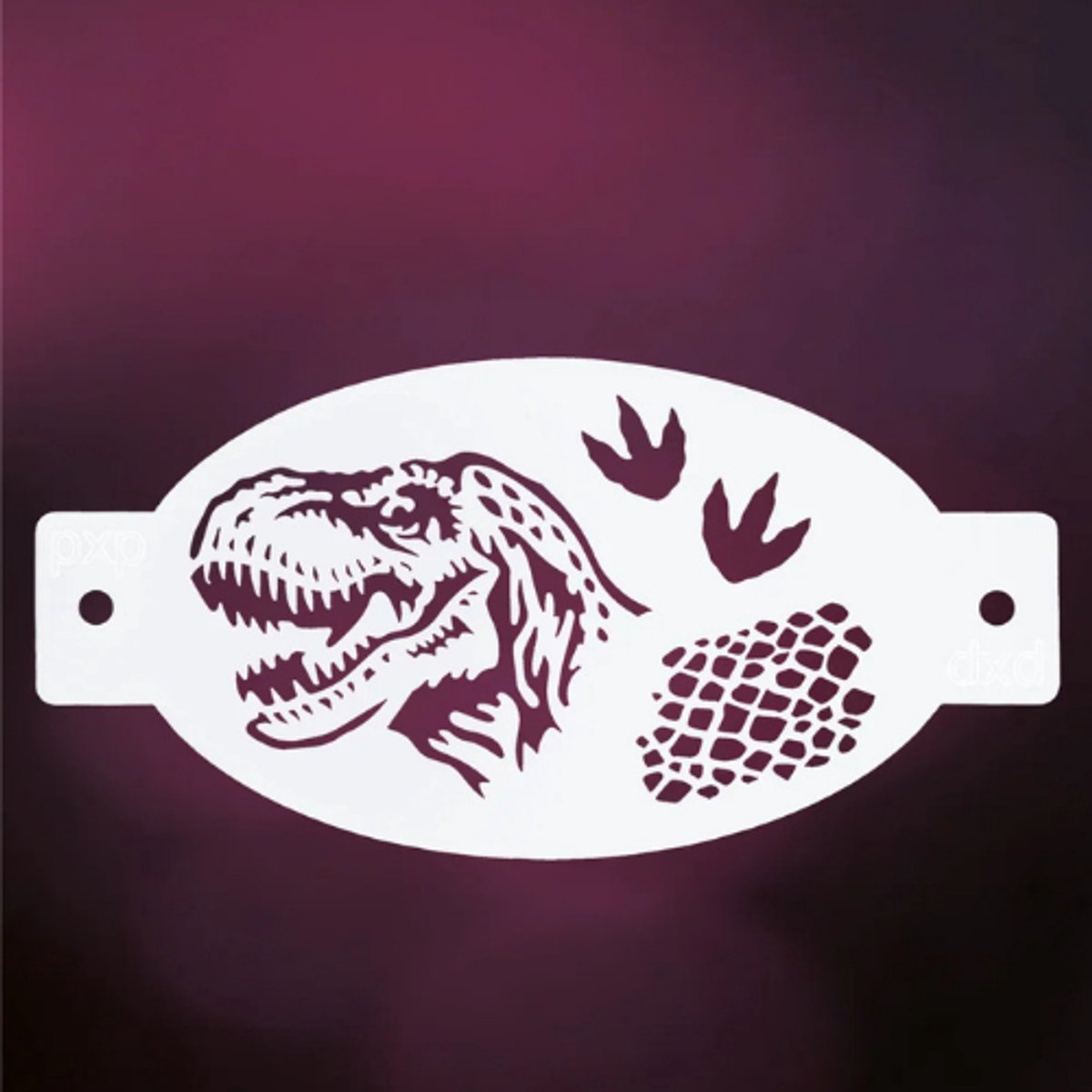 schminksjabloon PXP stencil T-Rex - dino