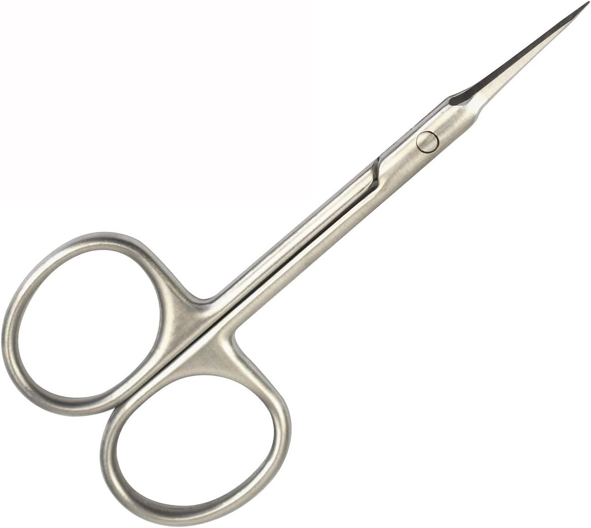 Professionele Nagel- en Wenkbrauwschaar, Fijn Gebogen Schaar voor Precisie, Ideaal voor Mannen en Vrouwen, Perfect voor Wimpers en Teennagels