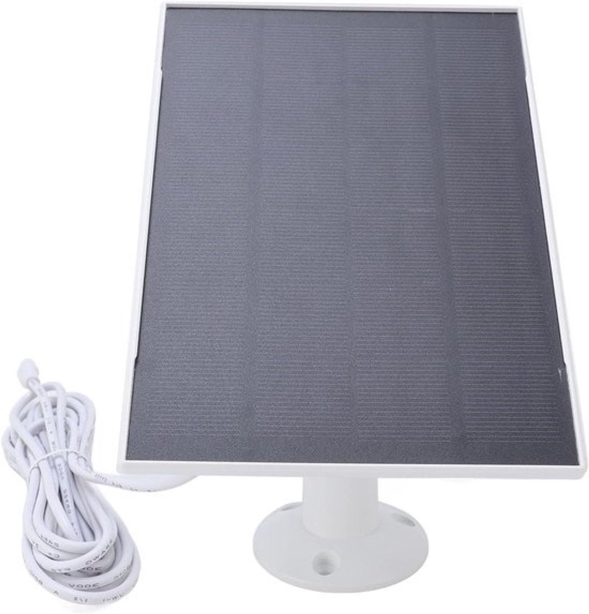 8W Solar Panel for Bird Feeder Camera Type C IP66 Resistant 360 Degree Mounted Doorbell Solar Panel for Rechargeable Battery Cameras White Feeder Camera/Camera Solar Panel Birds (WHITE)