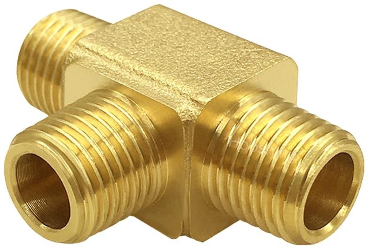 Messing T-Stuk Fittingen - 1/4" Adapter voor Plumbing