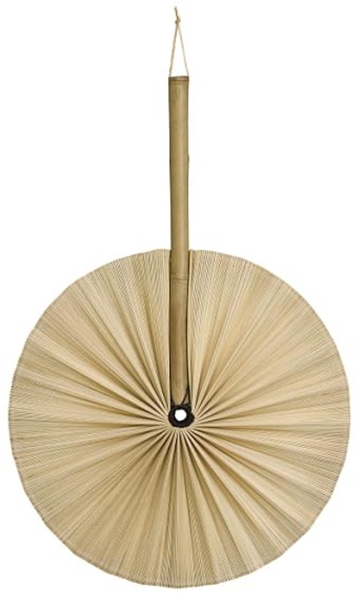 Wanddecoratie Ventilator van Bamboe - Natuurlijk