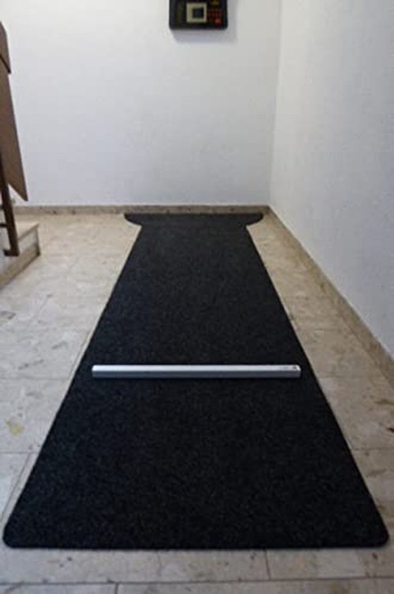 Dartmat met werplijn - Zwart - 108 x 280 cm