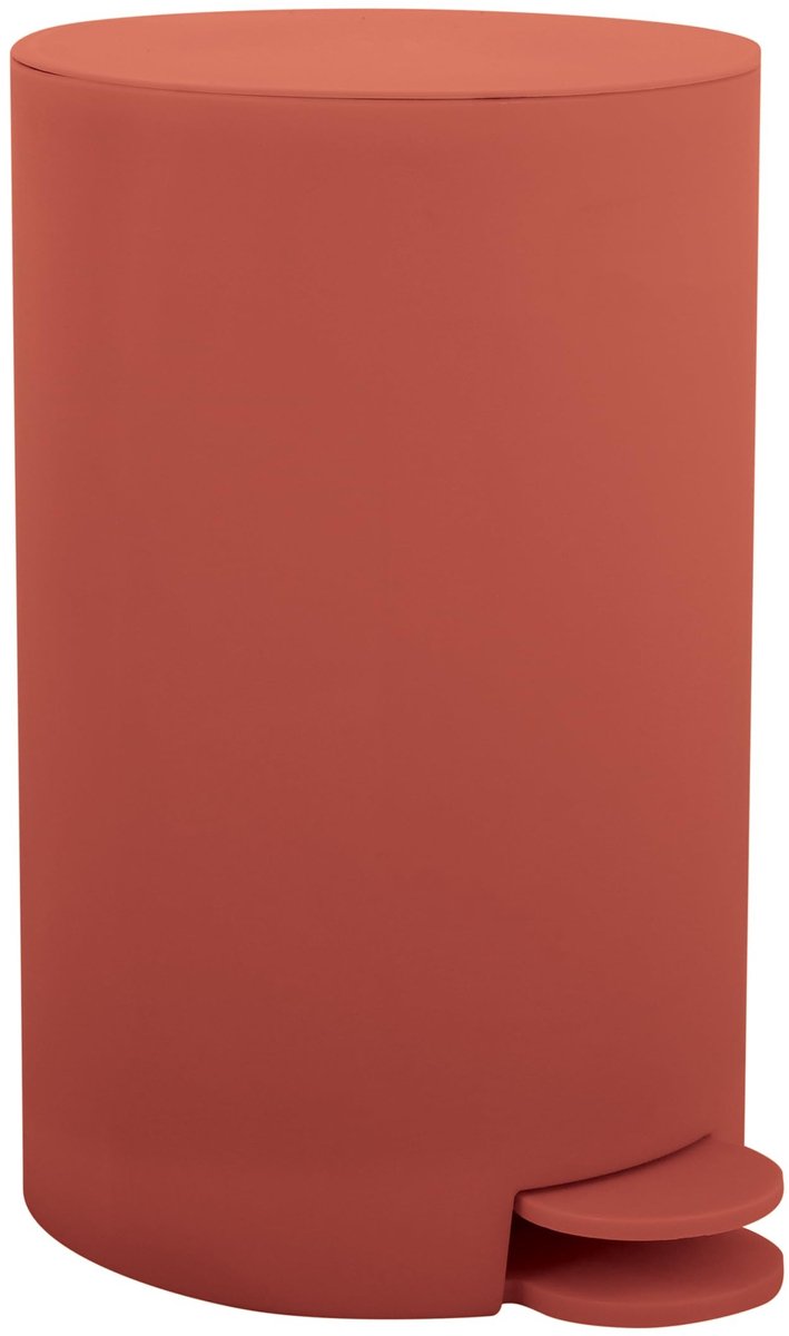 Pedalen Afvalemmer - 3 Liter - Terracotta Kleur