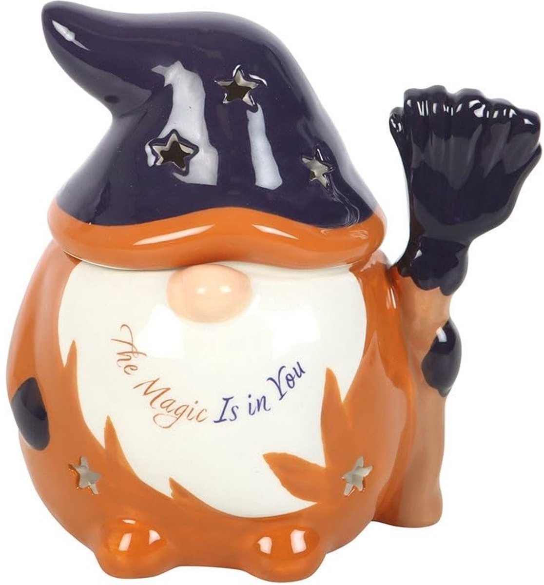 Gonk Geurbrander - Betoverend Tovenaar Design - Bruin/Wit/Navy