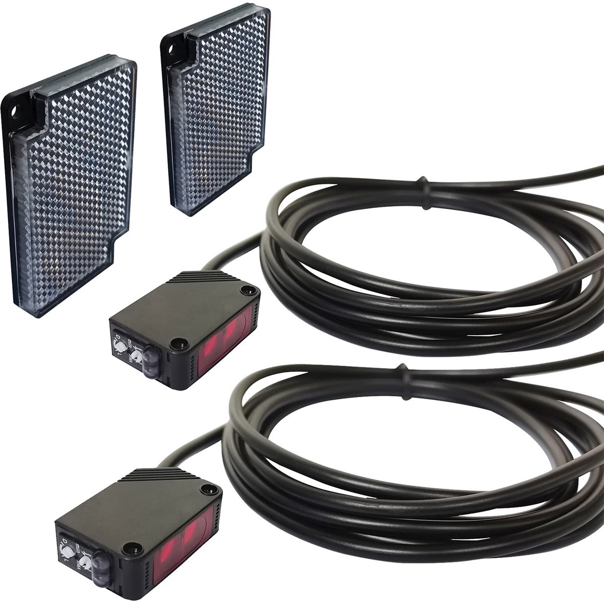 2 Pack lichtbarrière sensoren voor binnen - Reflector switch