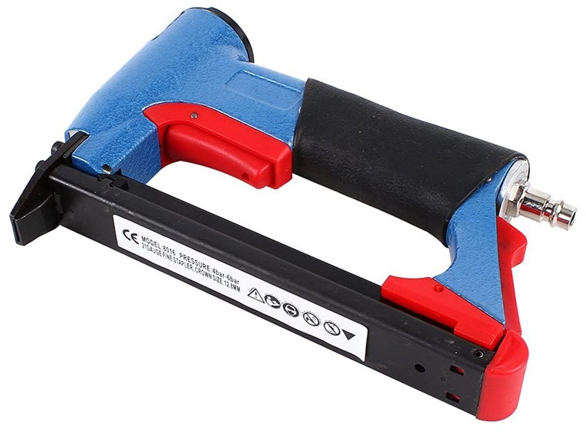 Pneumatische Nietmachine - Voor Decoratie en Bouw - Blauw/Zwart/Rood
