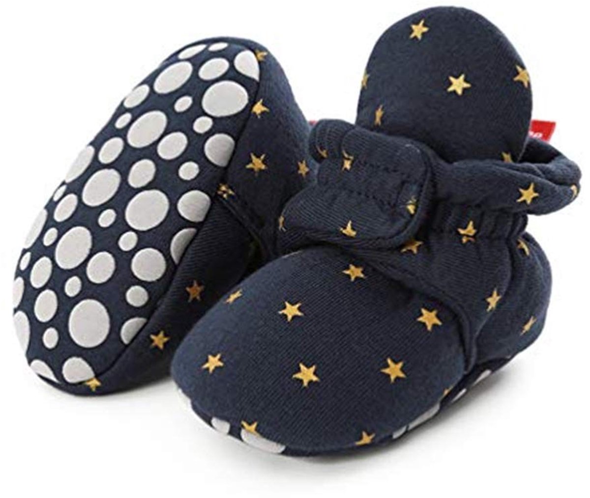 Unisex winterbooties voor pasgeborenen - Warm en antislip - D Blauwe Sterren