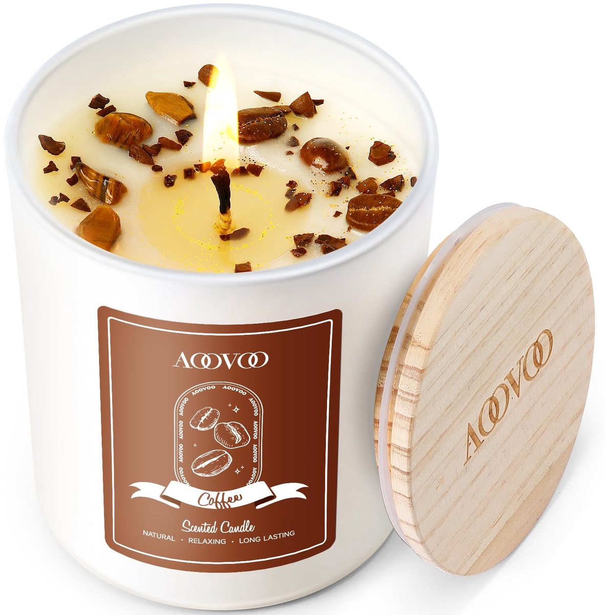 Geurkaars Koffie - 300 ml, 60 uur brandduur