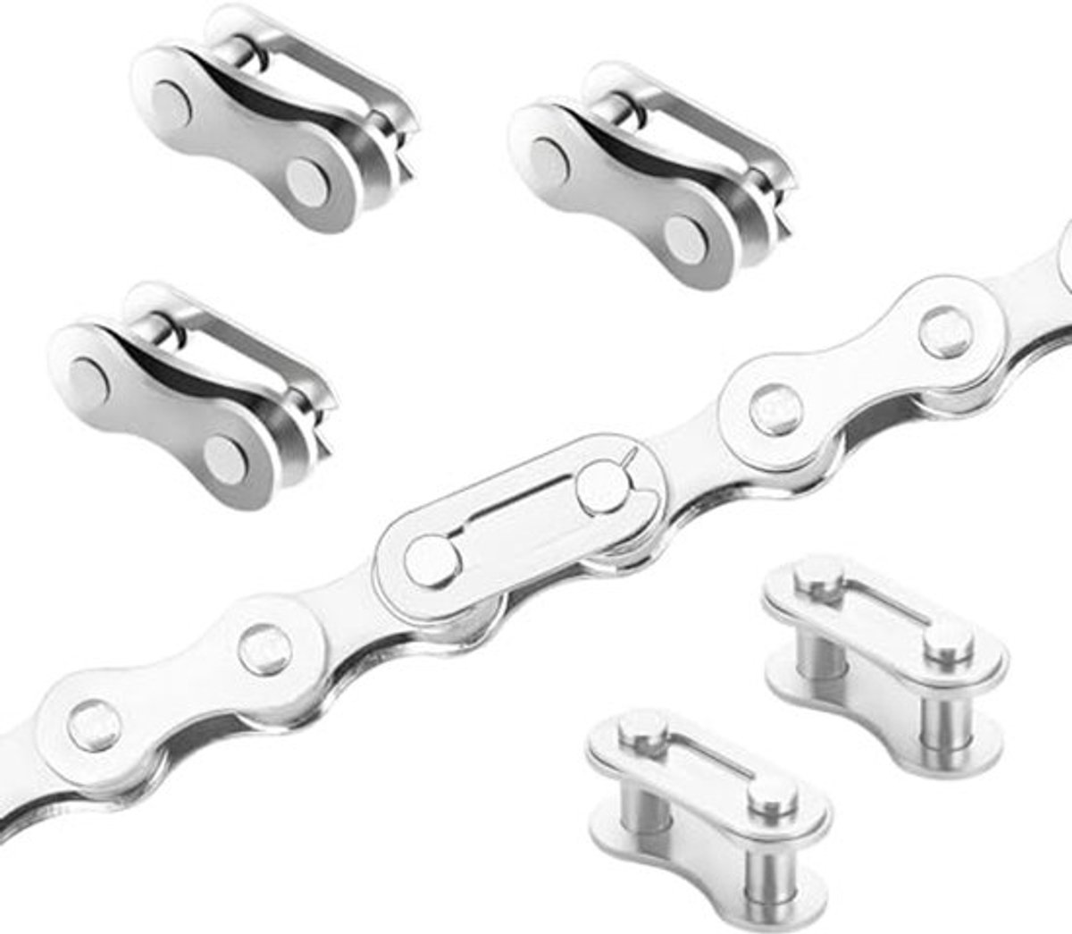 5 Pairs Fietsketting Links, Enkelvoudige Snelheid Fietsketting, Verloren Kettinglinks voor Racefiets of Mountainbike