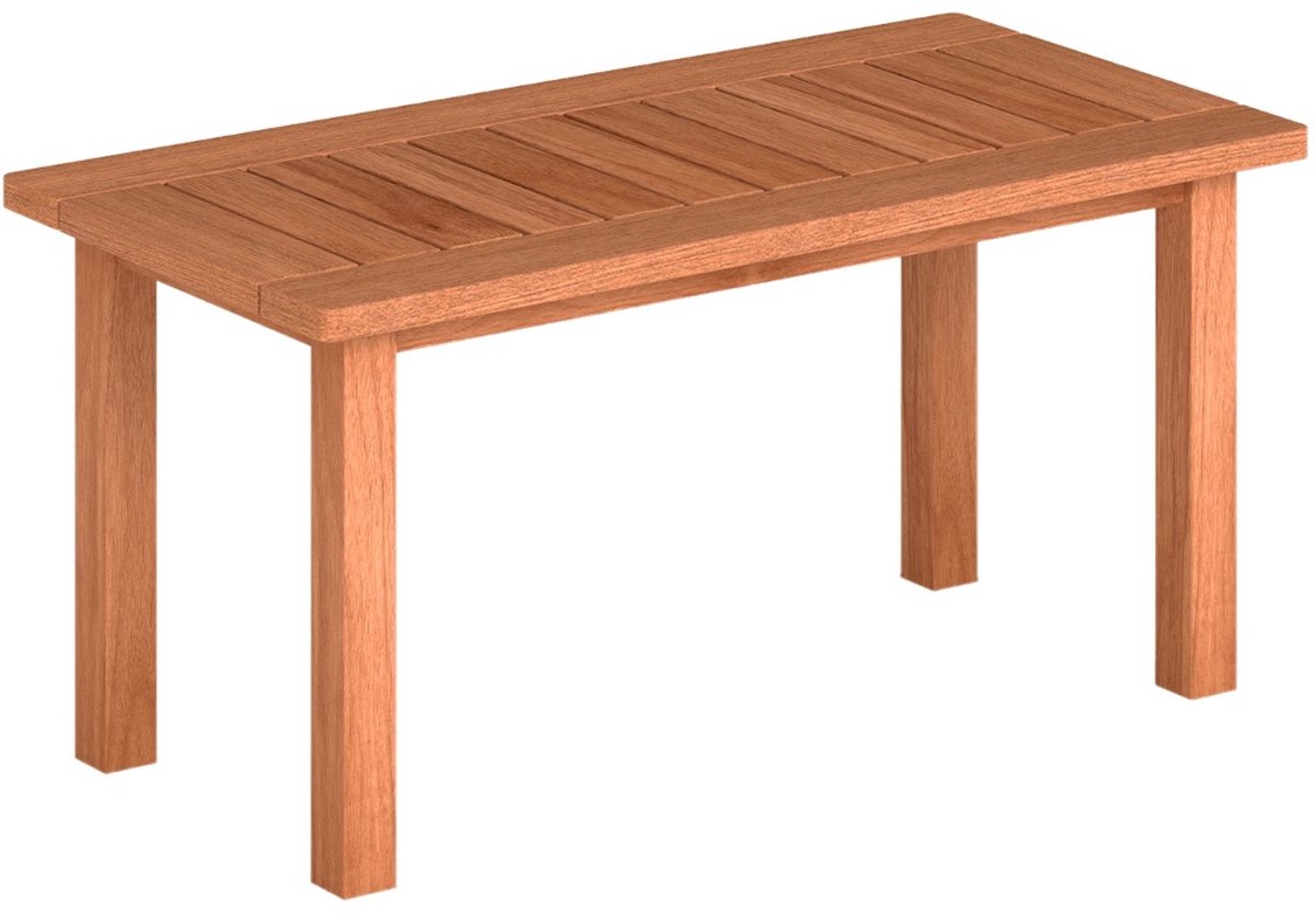 SureDeal® - Salontafel - Rechthoekige Houten - Lattenblad Multifunctionele Bijzettafel - Binnen - Buiten - 90x45x43,5 cm - Natuurlijke Kleuren