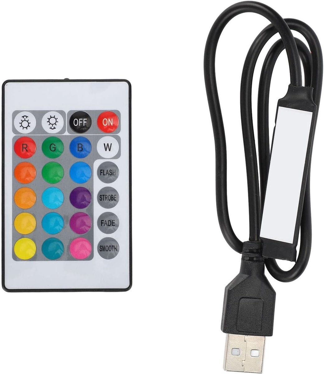 Bluetooth RGB Controller voor LED Strip Lichten met Afstandsbediening - 5V 4 Pin, Dimbaar en Kleurveranderend