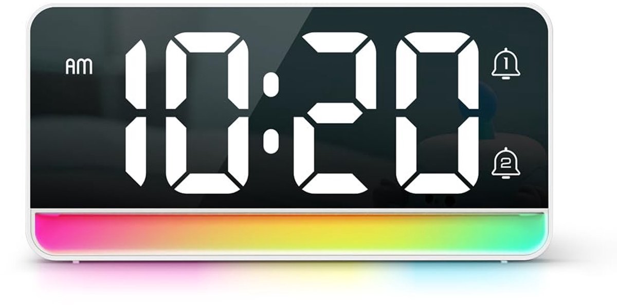 Digitale LED Alarmklok met Ambient Light - Dimbaar en Snooze Functie