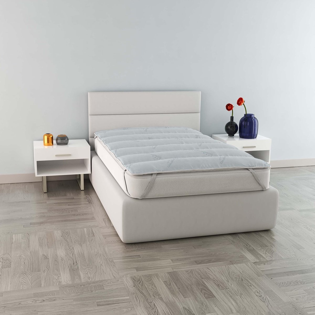 Quilted Topper Behandeling - Bioceramics - 80 x 195 cm