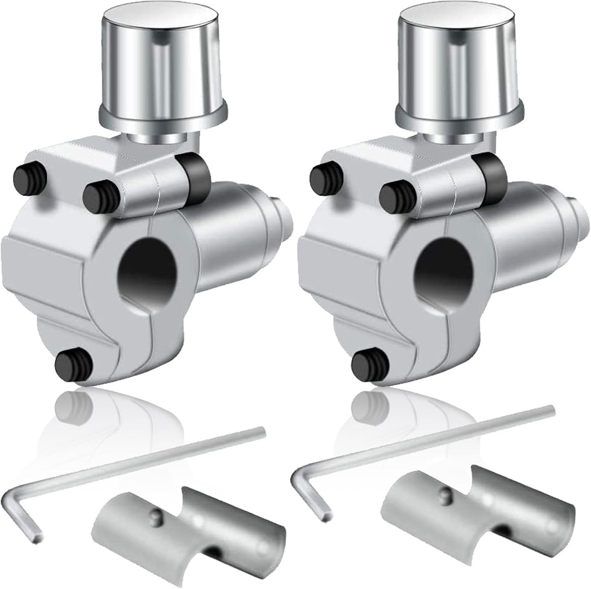 2-delige Set Boorgaten Ventielen voor Koelmiddelen met Slangen van 1/4, 5/16 en 3/8 inch voor HVAC Airconditioning en Koelsystemen