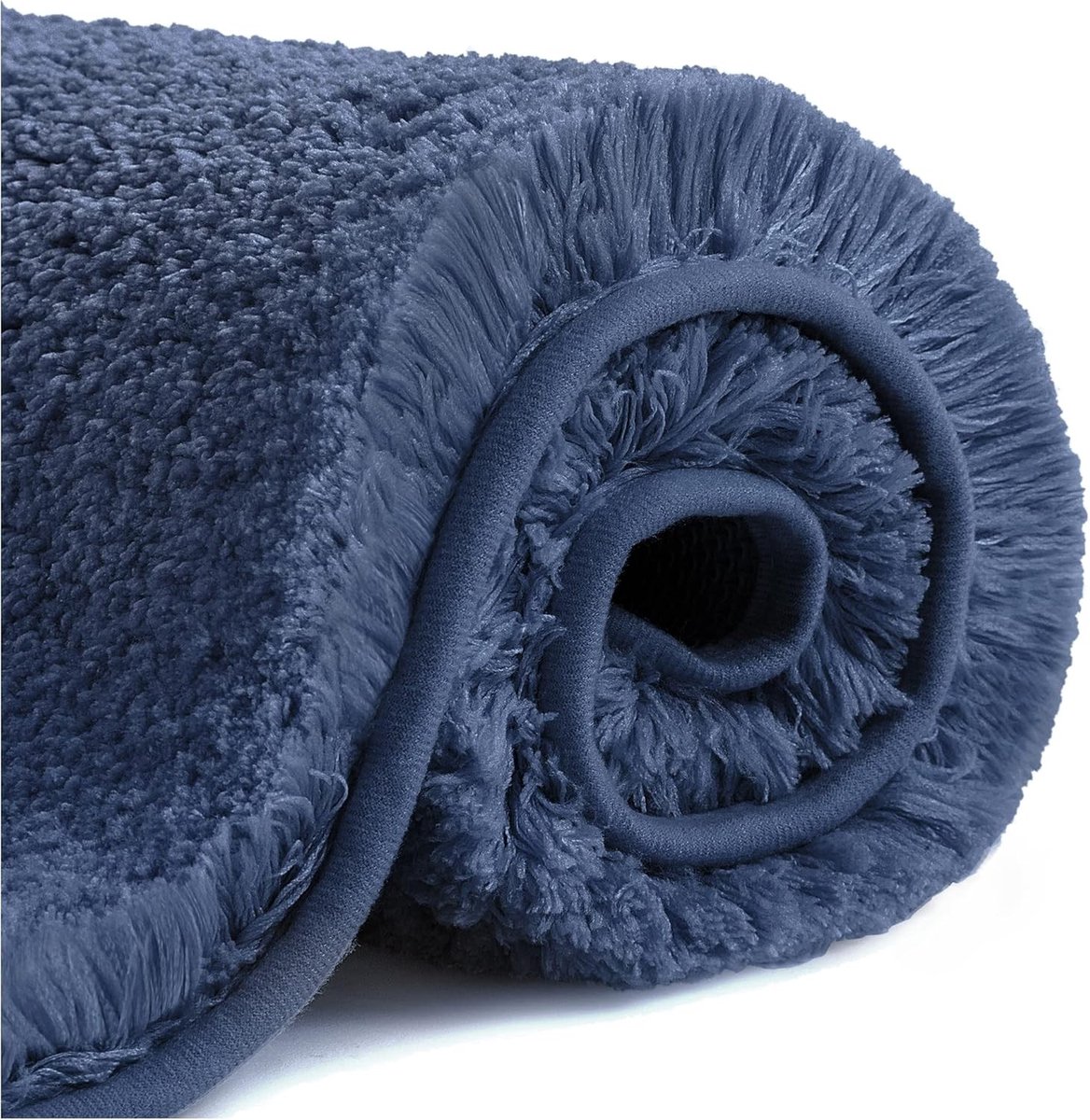 Extra Dikke en Super Zachte Badmat - Antislip en Hoge Absorptie - Machinewasbaar - 60 x 90 cm (Marineblauw) - Ideaal voor Badkamer en Douche