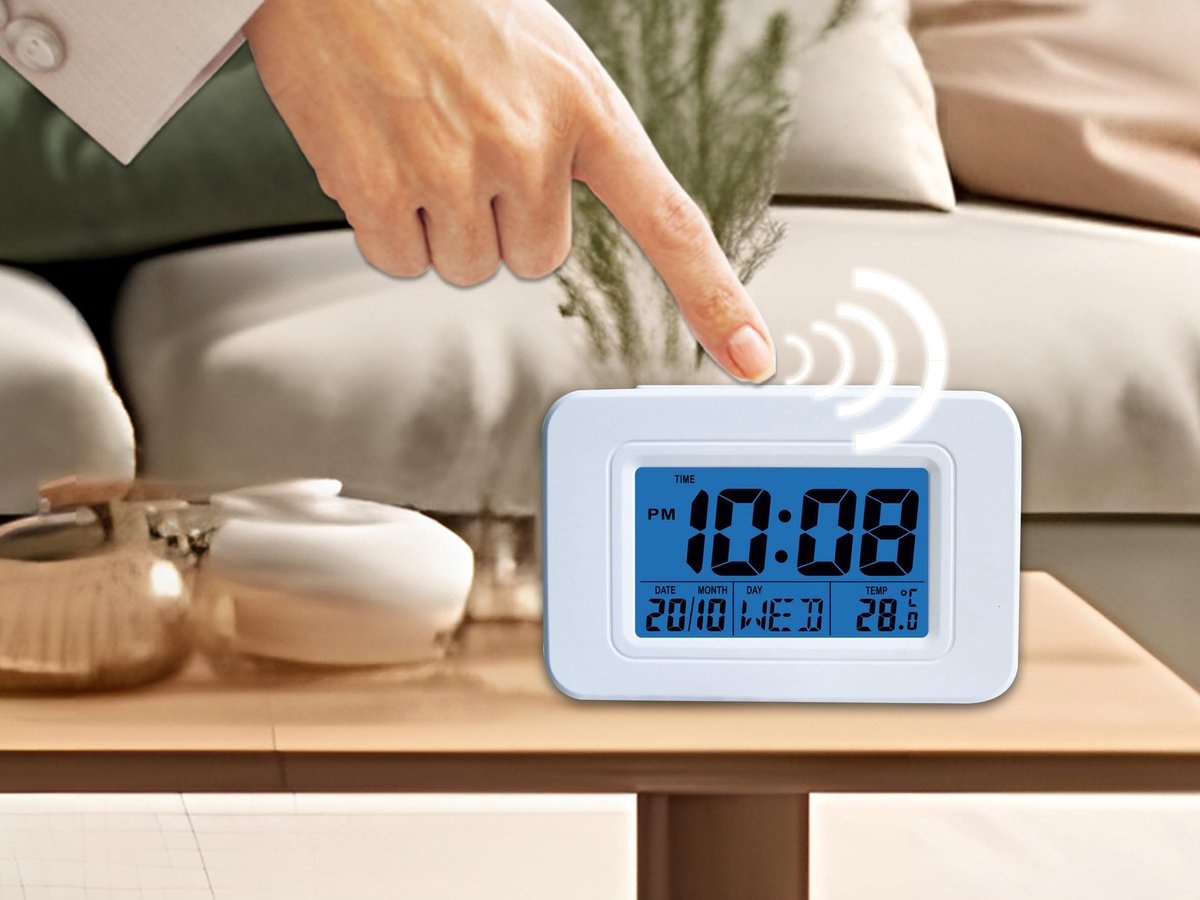 Digitale Alarmklok met Stemfunctie - Aankondiging Tijd en Temperatuur