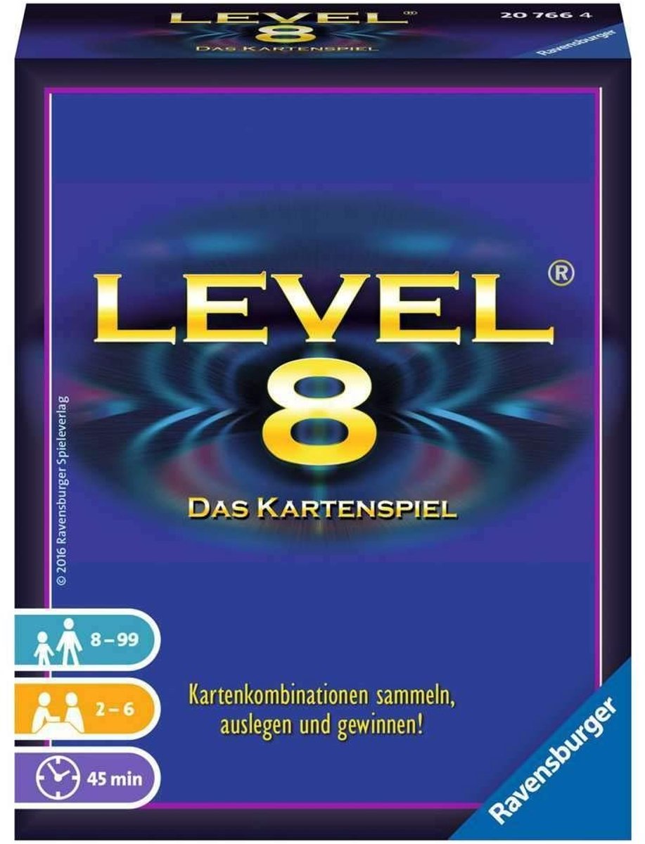 Kaartspel Level 8 - Voor 2-6 spelers, 20-45 minuten speelplezier