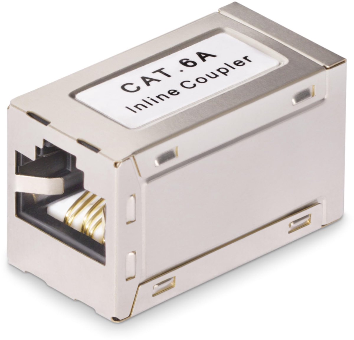 Cat6a Keystone Coupler - RJ45 F/F Inline, Shielded
