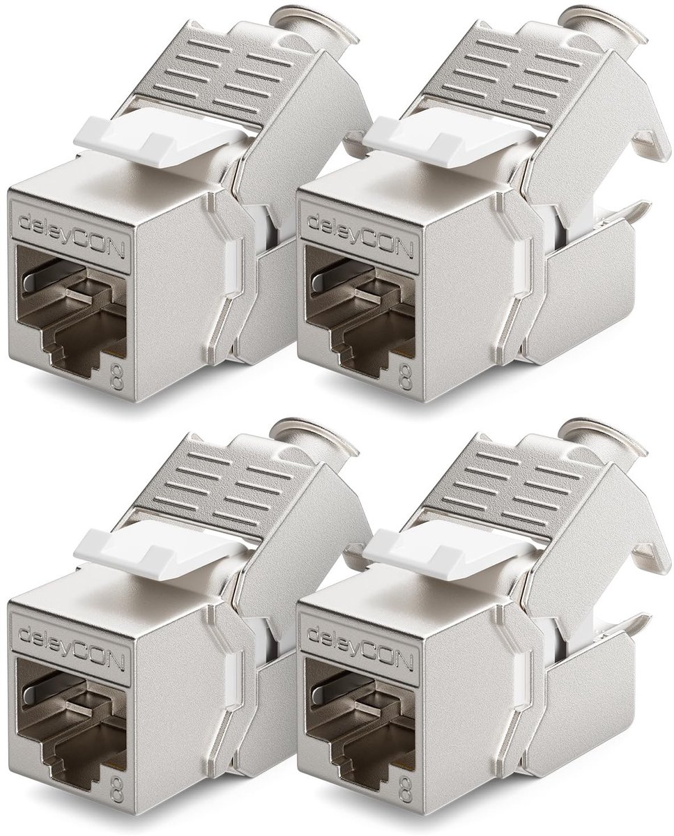 8 Keystone Jack Module - RJ45 Connector voor Netwerkinstallatie